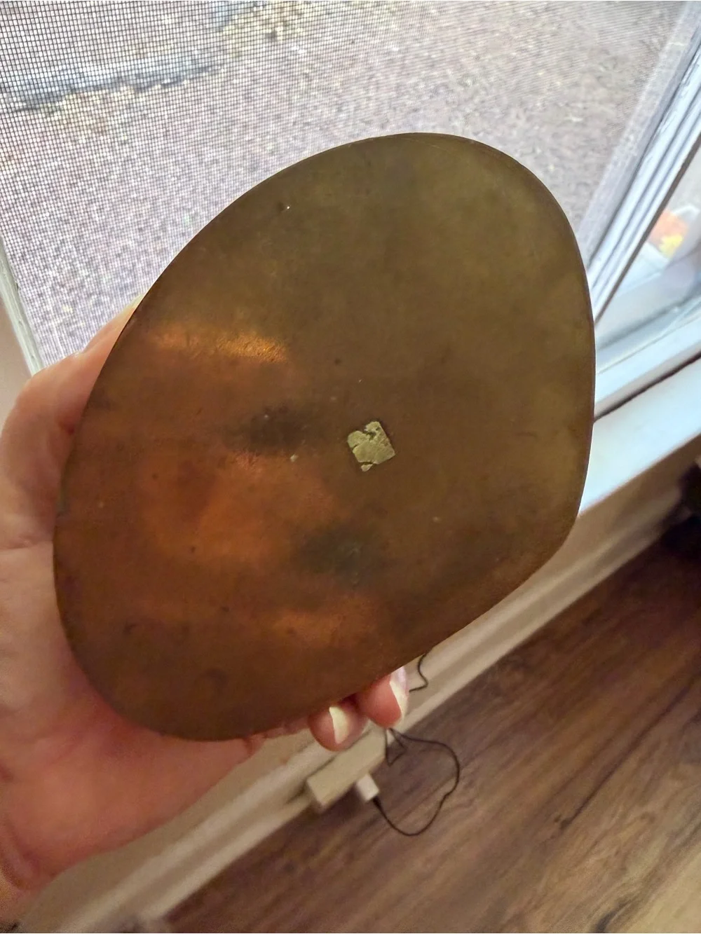 Vintage Brass-Decorative Clam Lidded Trinket Box - Gold Finish